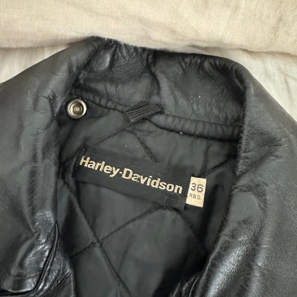 Vintage Harley Davidson Leather Jacket Size 36 *Flaw*
